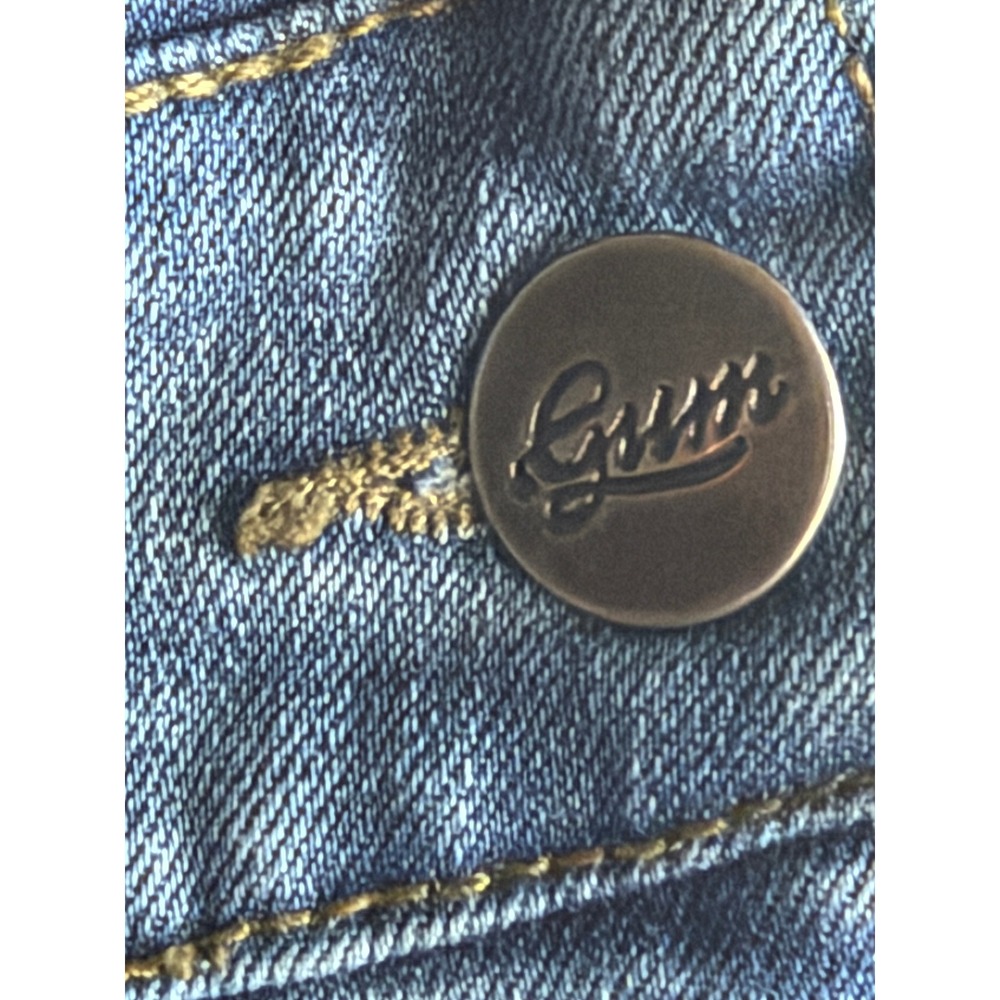 Gum Denim Overalls Womens Size 16 Medium Slim Fit Medium Wash Blue Bib Pocket - Picture 9 of 13